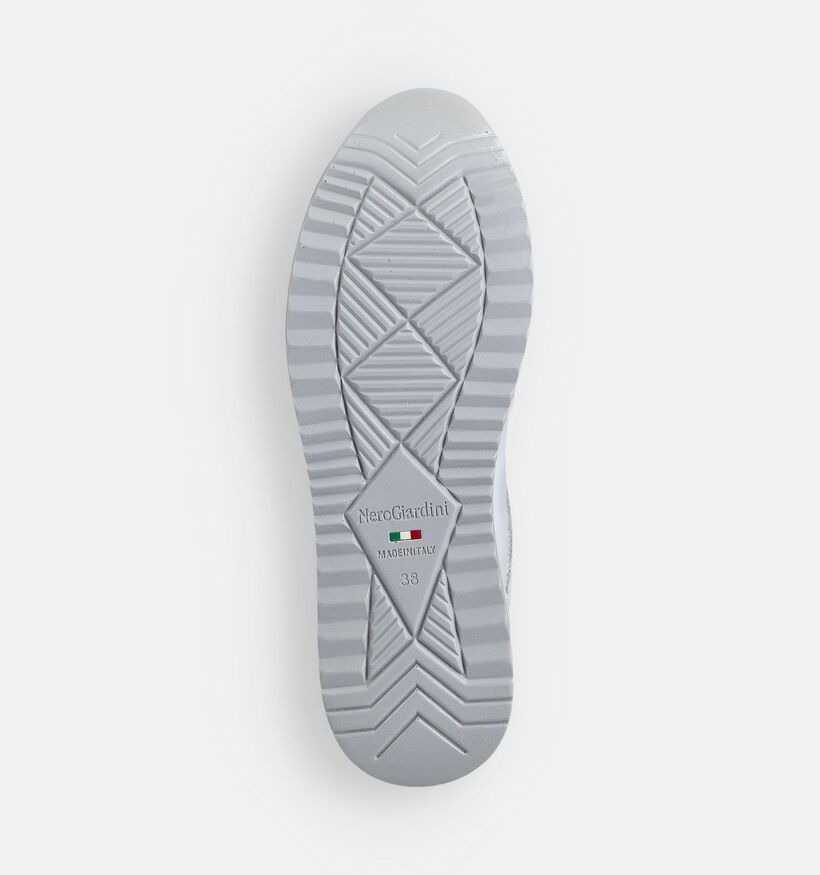 NeroGiardini Witte Sneakers met Rits voor dames (369085) - geschikt voor steunzolen