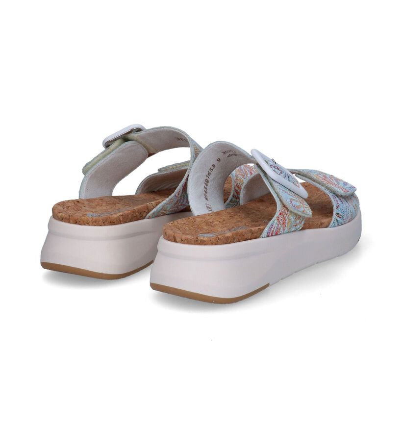 Remonte Blauwe Slippers in leer (306818)