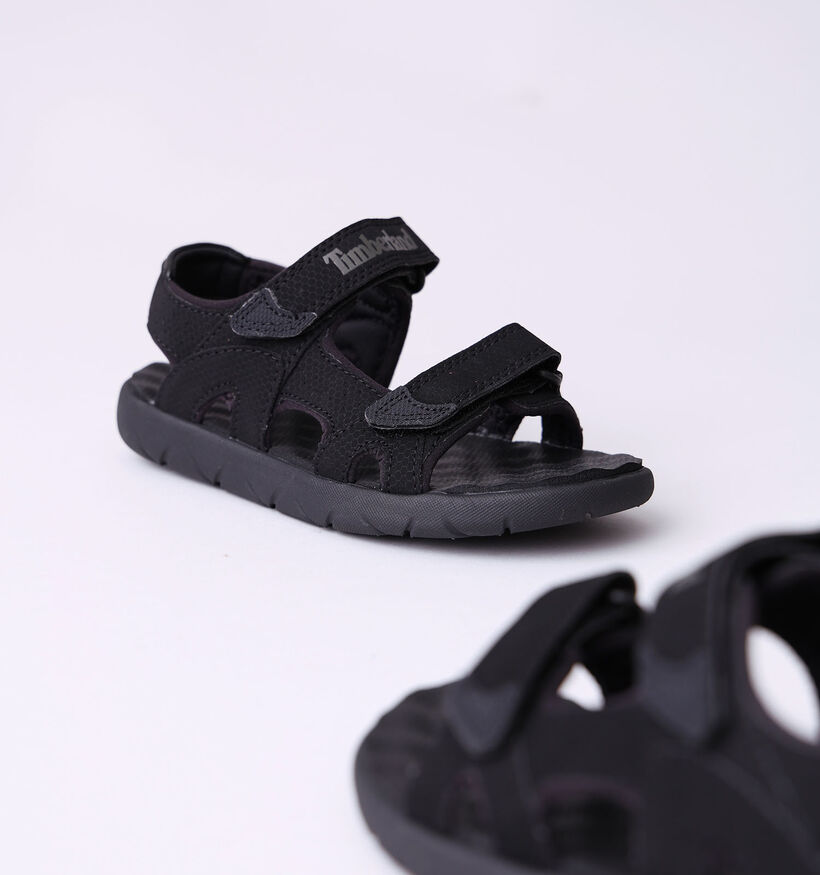 Timberland Perkins Row 2strap Sandales en Noir pour filles, garçons (352623)