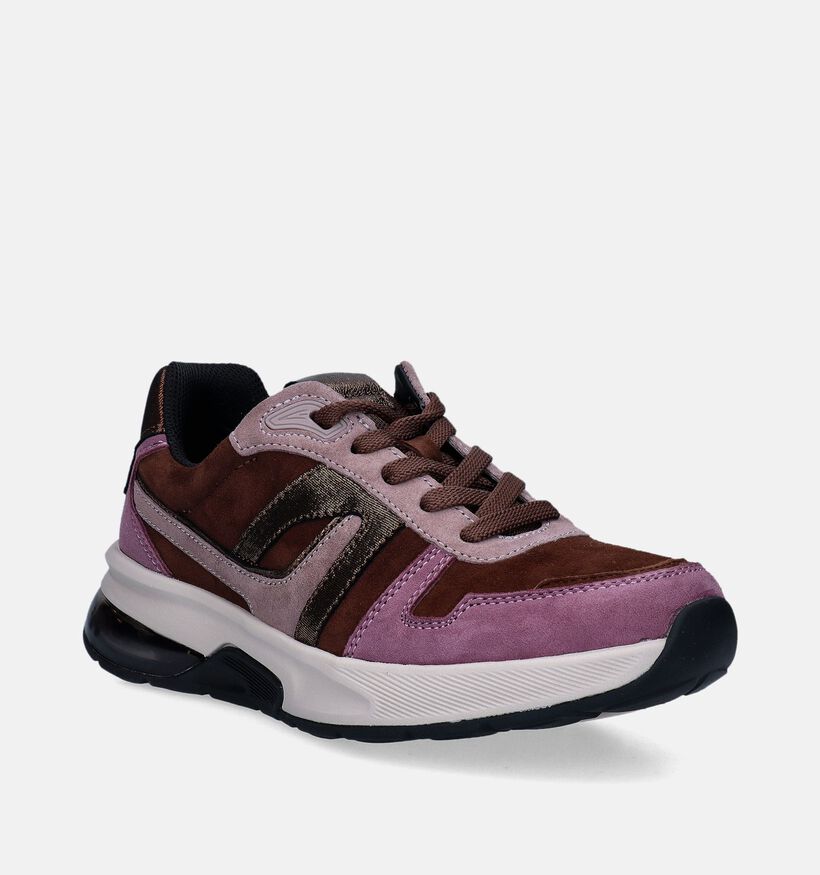 Gabor Rollingsoft Baskets en Brun pour femmes (344819) - pour semelles orthopédiques
