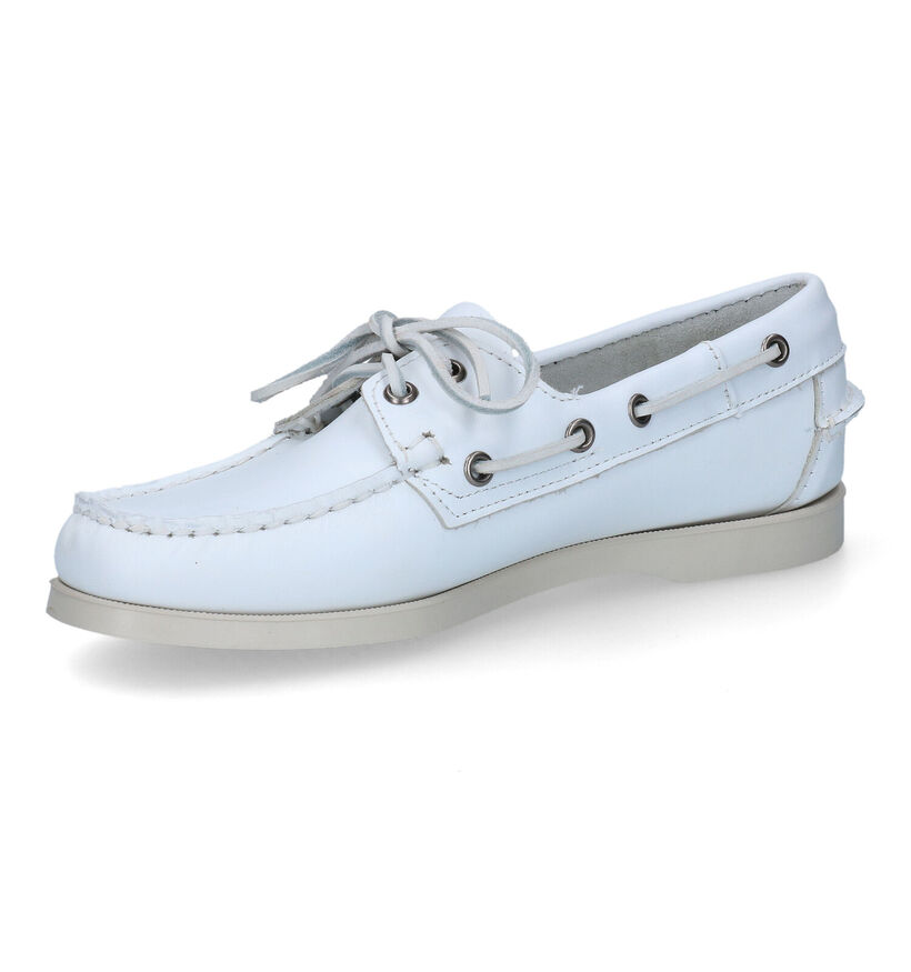 Sebabo Dockside Chaussures bateau en Blanc pour femmes (303747)