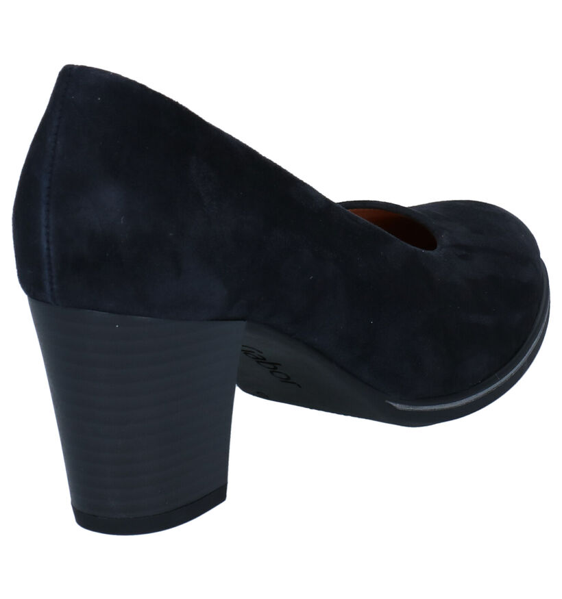 Gabor Soft Move Zwarte Pumps in nubuck (282353)