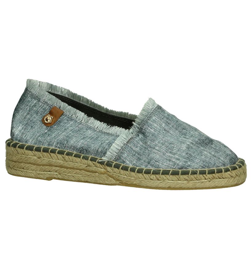 Licht Blauwe Espadrilles Tamaris in stof (192502)