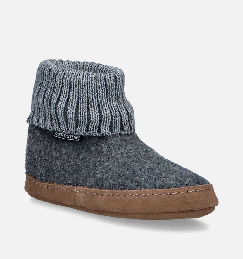 Bergstein Cozy Lux Pantoufles en Gris pour filles, garçons (348787)