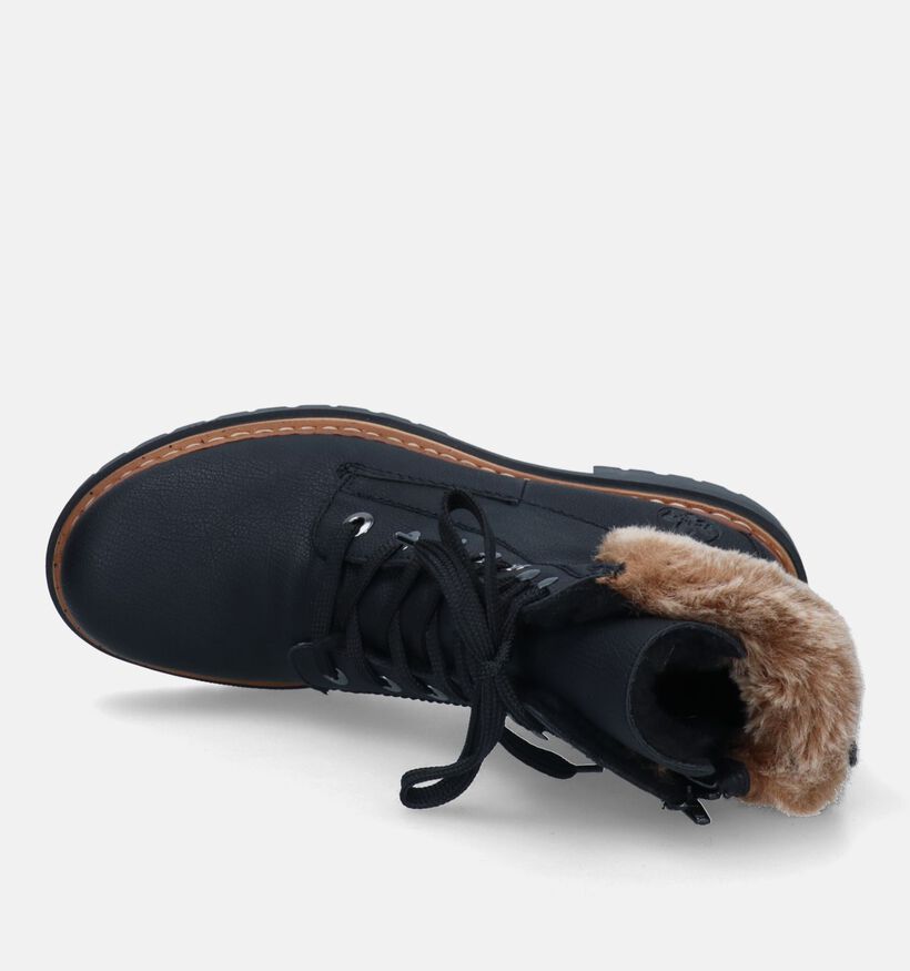 Rieker Boots à lacets en Noir pour femmes (328461)