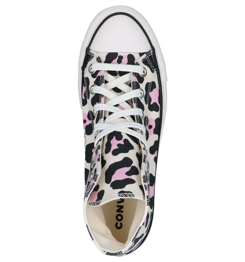 Converse Chuck Taylor All Star Lift Baskets en Rose en textile (266496)