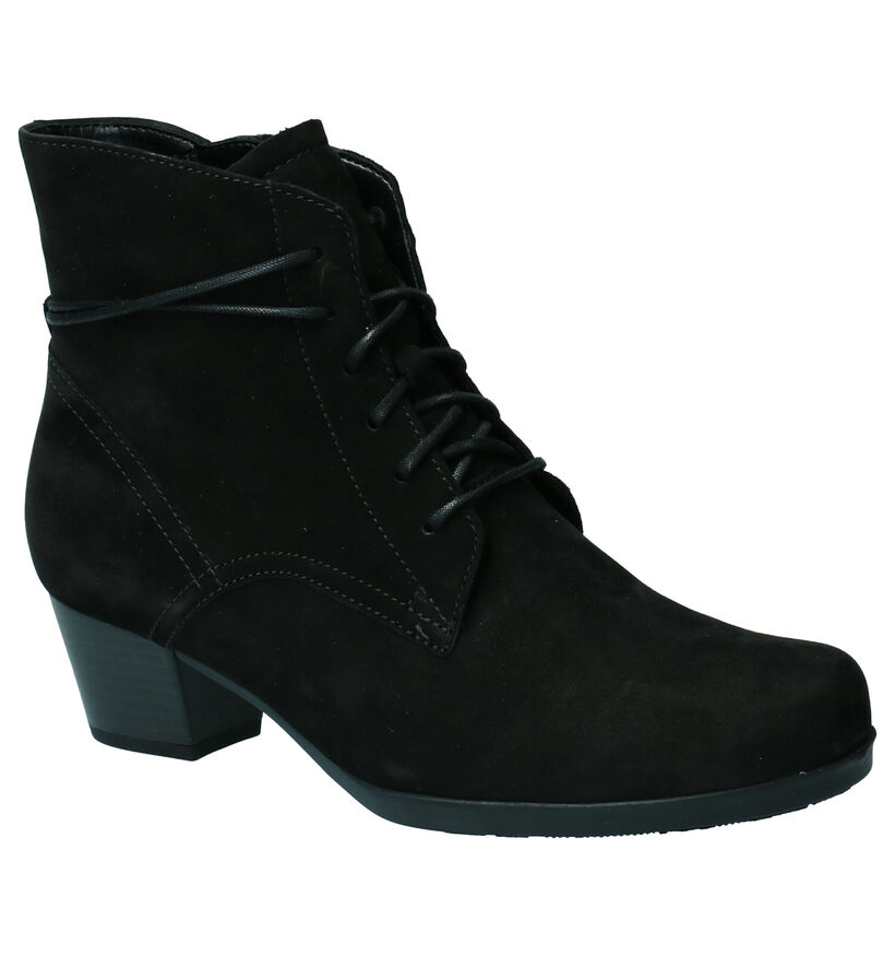 Gabor Bottillons à talons en Noir en nubuck (254009)