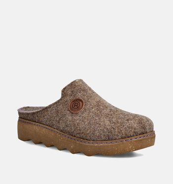 Rohde Pantoffels Beige/Taupe/Blauw/Groen