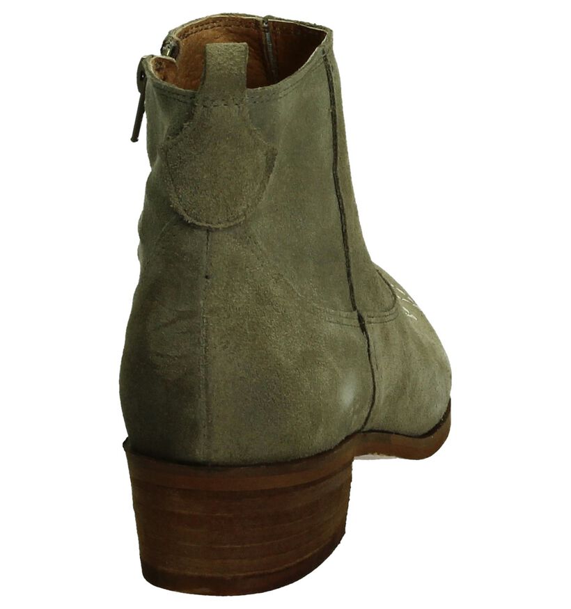 Duee Bottillons en Taupe en nubuck (194470)