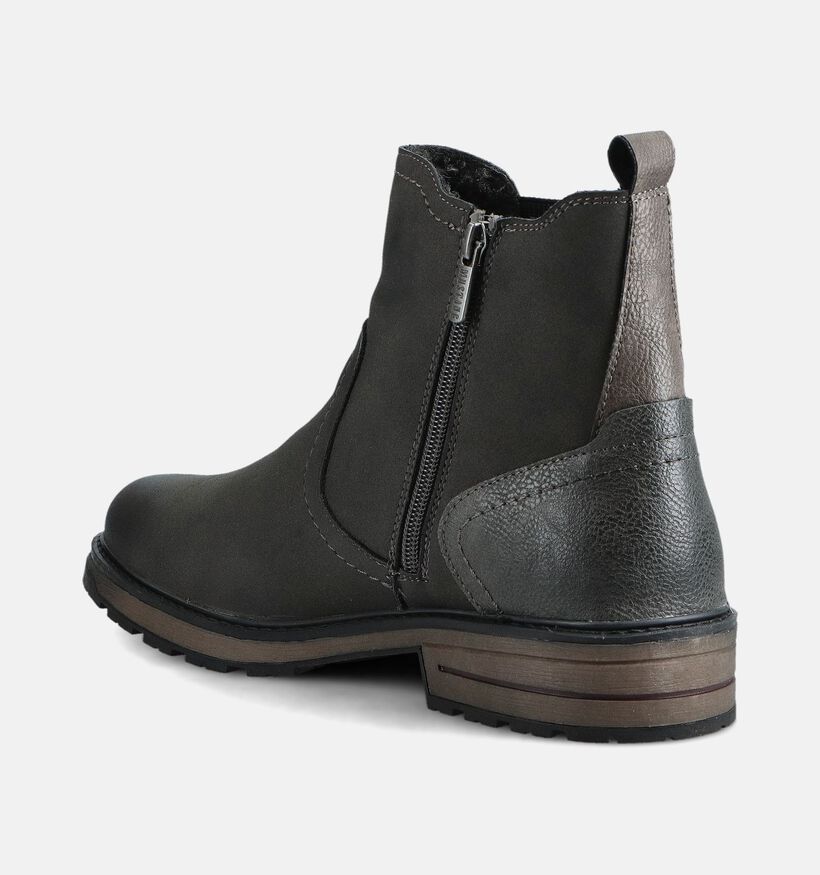 Mustang Bottines Chelsea en Gris pour hommes (364218)