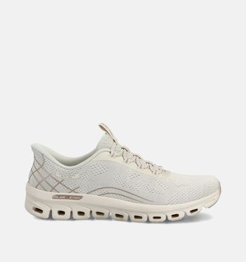 Skechers Glide-Step Low Sneakers Zwart/Wit/Bordeaux