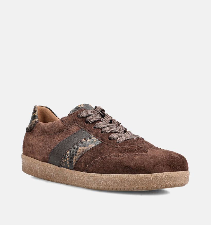 Gabor Bruine Sneakers voor dames (376981) - geschikt voor steunzolen