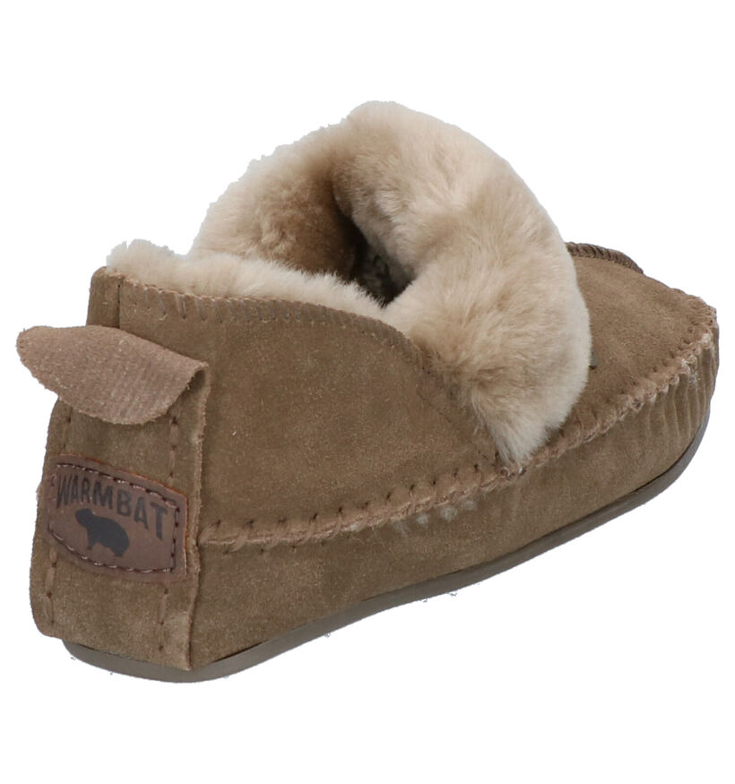 Warmbat Polar Fox Cognac Pantoffels in daim (261216)