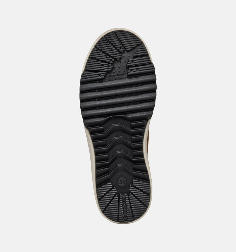 Geox Bunshee Chaussures hautes en Cognac pour gar&ccedil;ons (345943) - pour semelles orthop&eacute;diques