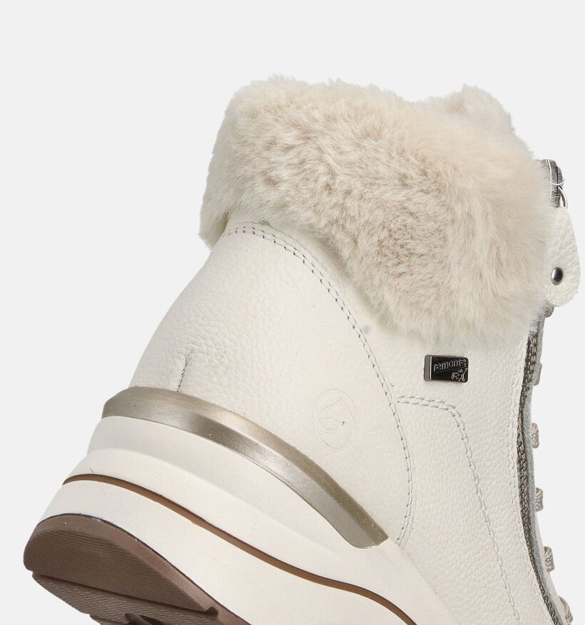Remonte Ecru Hoge Sneakers voor dames (363559) - geschikt voor steunzolen