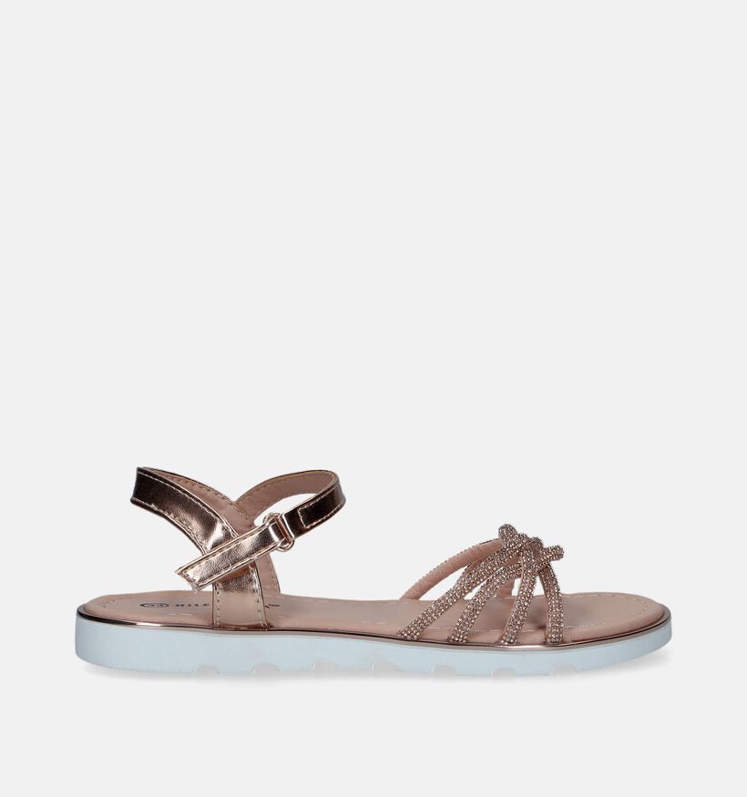 Milo & Mila Rose gold sandalen met steentjes voor meisjes (336912)