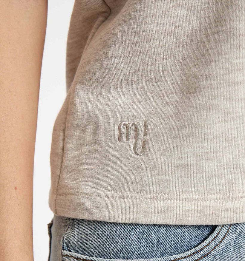 Minus Midea Sweat Lichtbeige Top voor dames (371816)