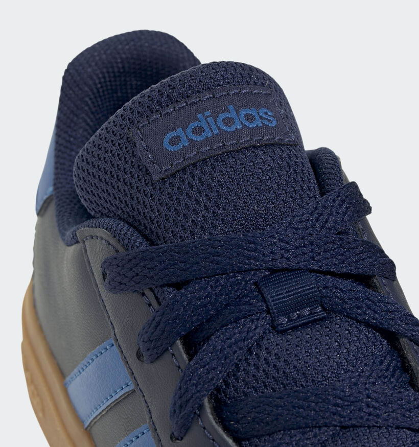 adidas Grand Court 2.0 Baskets en Bleu pour filles, garçons (365438) - pour semelles orthopédiques