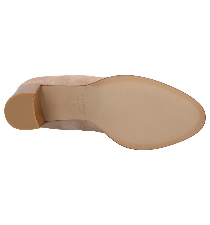 Zinda Escarpins classiques en Beige foncé en daim (272908)