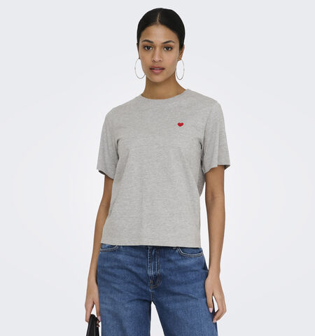 JDY T-shirts Blauw/Grijs