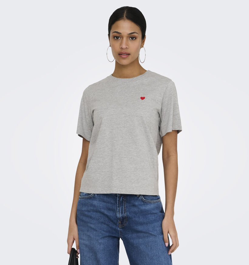 JDY Pisa Grijze T-shirt voor dames (367904)