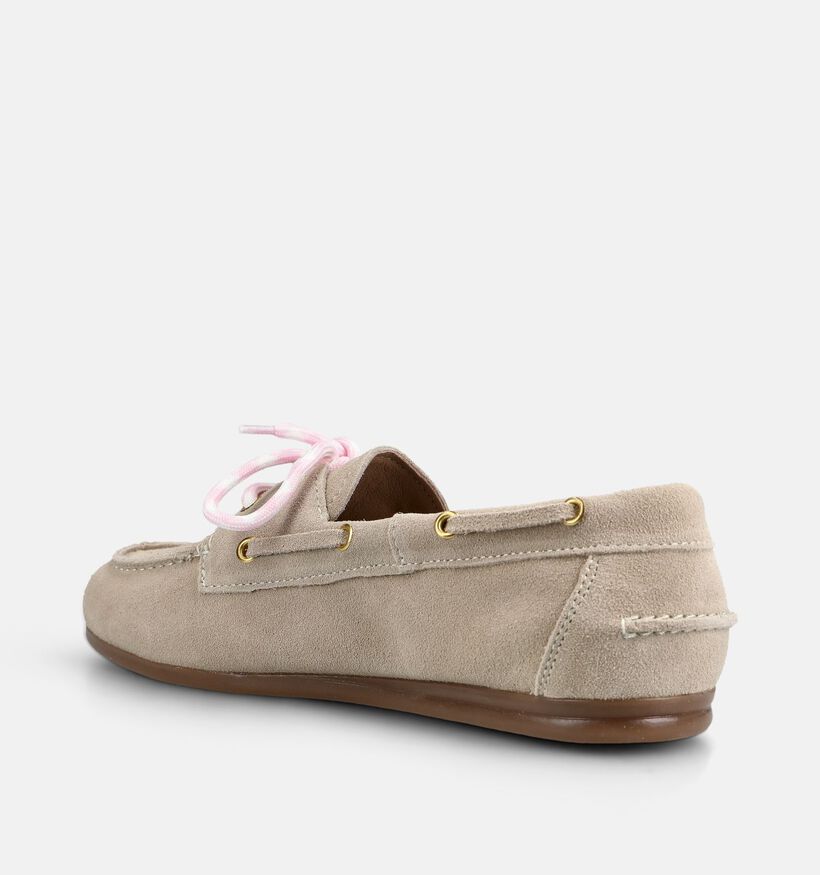 Shoecolate Chaussures plates en Beige pour femmes (384056)
