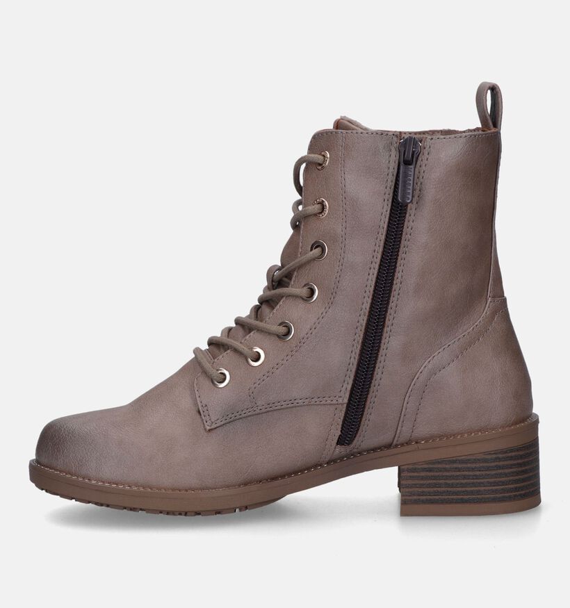 Mustang Taupe Veterboots voor dames (329640)