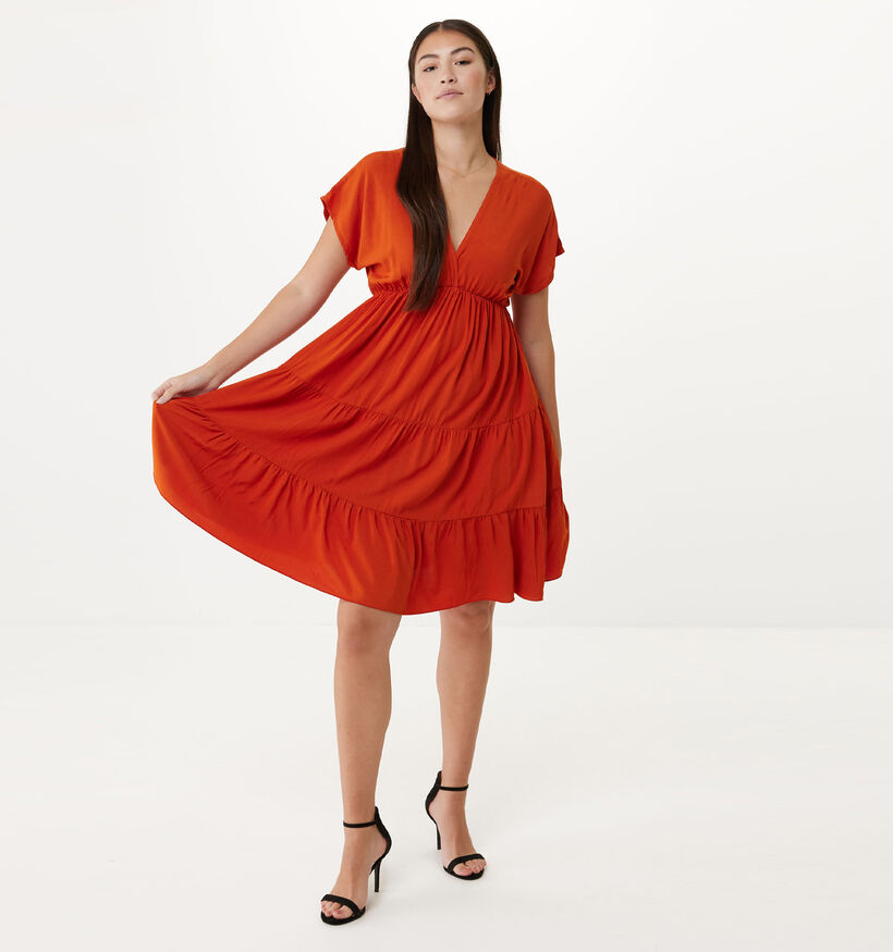 Mexx Flared Oranje Jurk (324113)