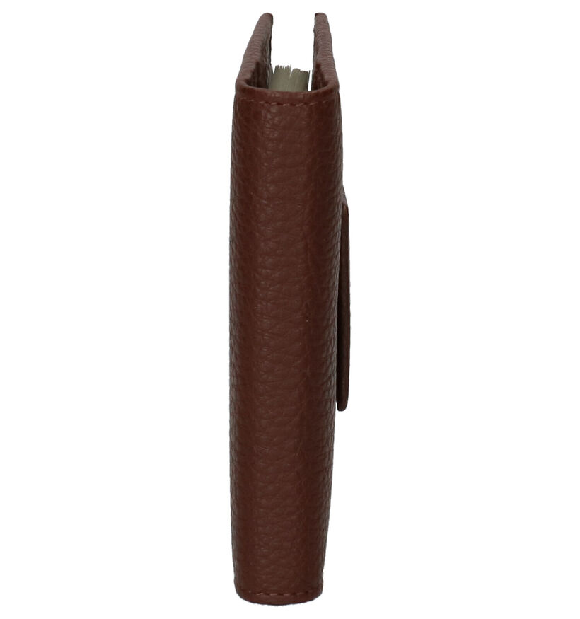 Crinkles Porte-cartes en Marron en cuir (263713)
