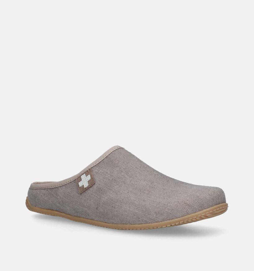 Living Kitzbühel Beige Pantoffels voor dames (342372) - geschikt voor steunzolen