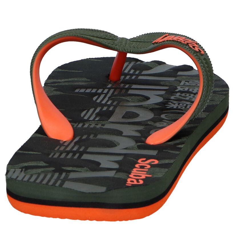 Kaki Teenslippers Superdry Scuba in kunststof (245326)