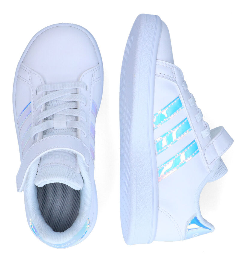 adidas Grand Court C Witte Sneakers voor meisjes (314611) - geschikt voor steunzolen