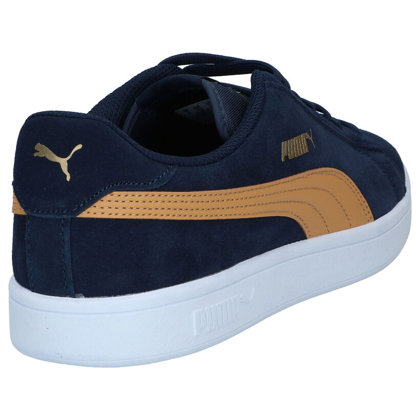 Puma Smash Kaki Sneakers in nubuck (288560)