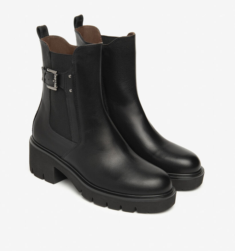 NeroGiardini Bottines motardes en Noir pour femmes (363952) - pour semelles orthopédiques