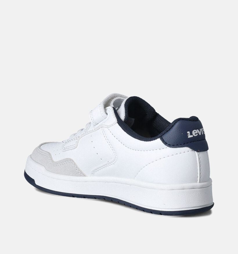 Levi's Kingdom Chaussures à scratch en Blanc pour garçons (354194)