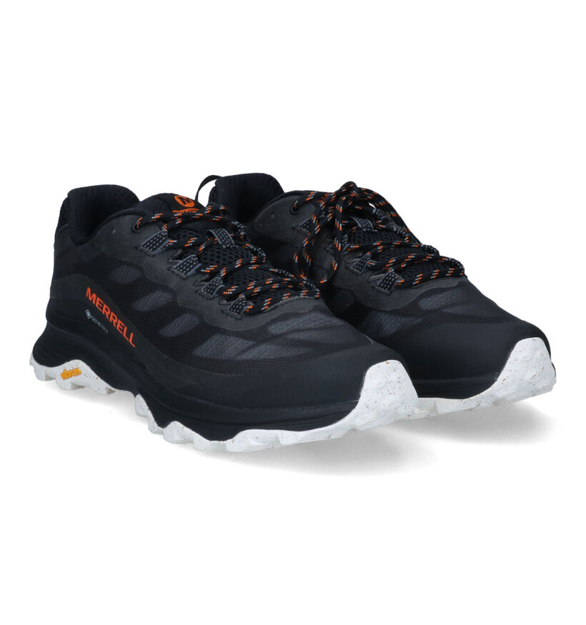 Merrell Moab Speed GTX Zwarte Wandelschoenen voor heren (301288) - geschikt voor steunzolen