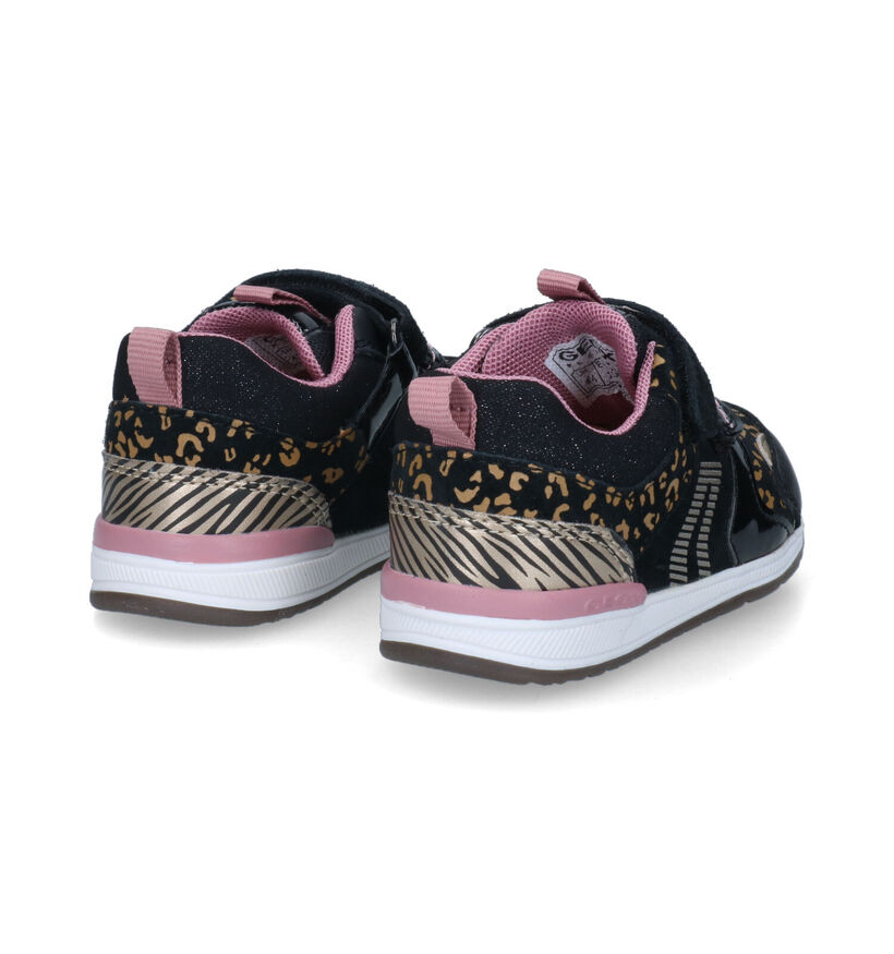 Geox Rishon Zwarte Babyschoentjes in kunststof (317601)