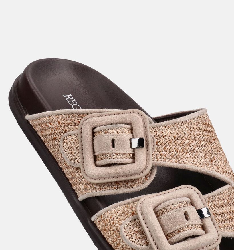 Regarde le Ciel Malva Nu-pieds casual en Beige pour femmes (372986)