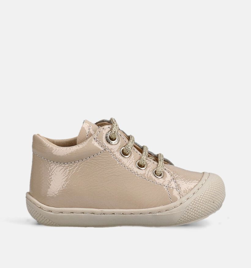 Naturino Cocoon Beige Babysneakers voor meisjes (372079) - geschikt voor steunzolen