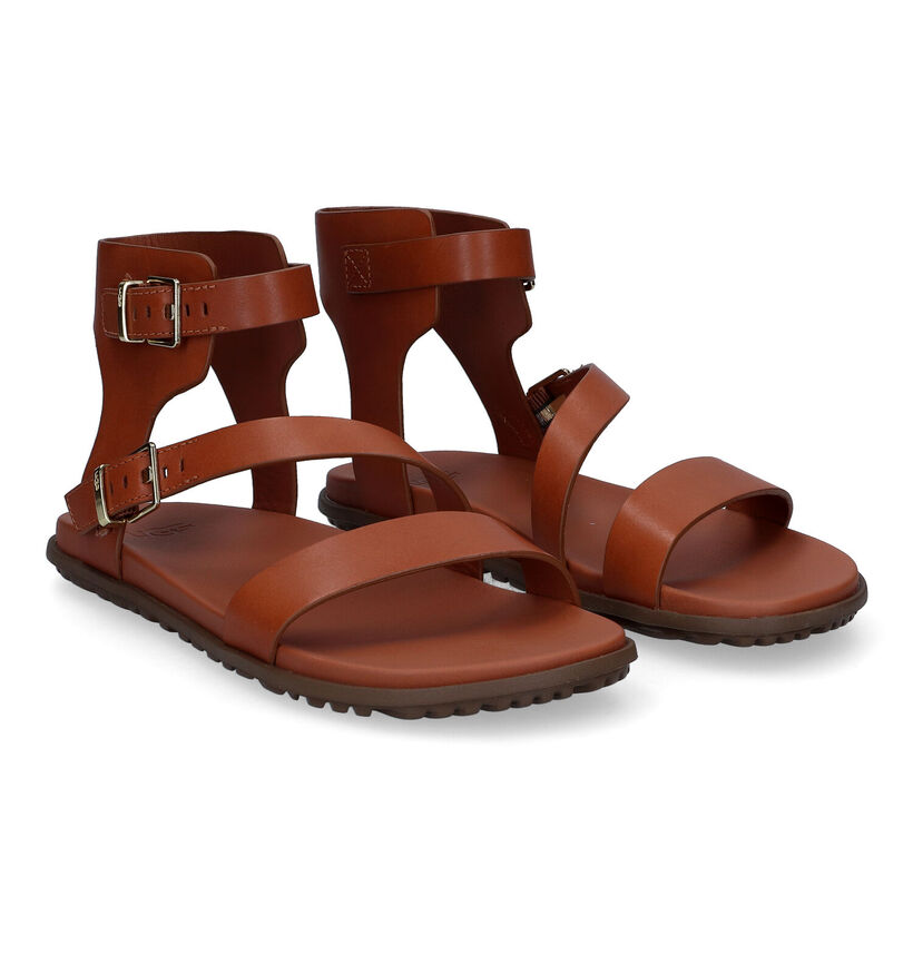 UGG Solivan Strap Cognac Sandalen voor dames (303422)