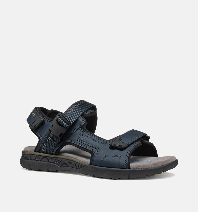 Geox Spherica Sandales de marche en Bleu pour hommes (351628)
