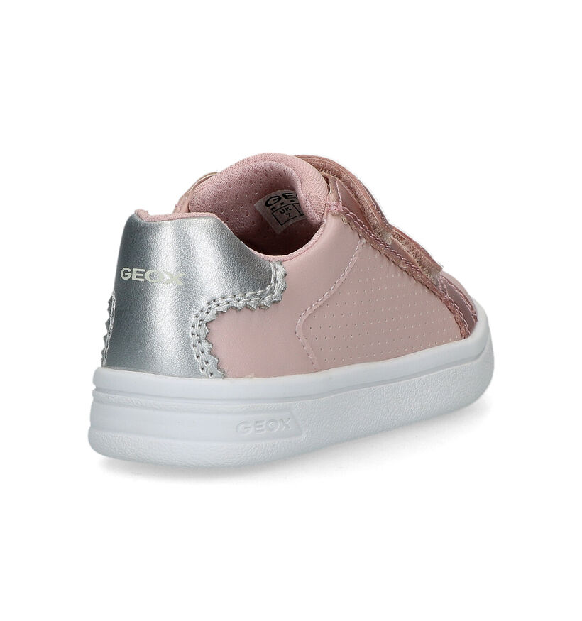 Geox Djrock Baskets en Rose pour filles (320643) - pour semelles orthopédiques