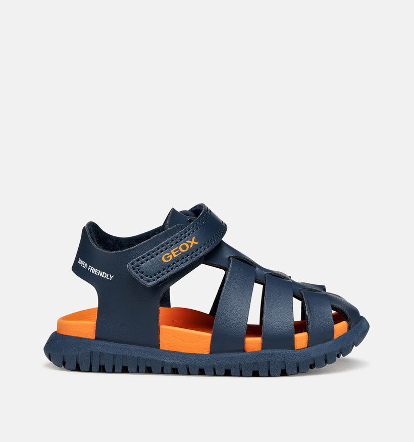 Geox Fusbetto Sandales d'eau en Bleu fonc&eacute; pour gar&ccedil;ons (368856)