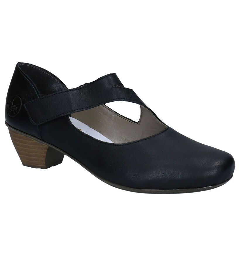 Rieker Blauwe Pumps in leer (271862)