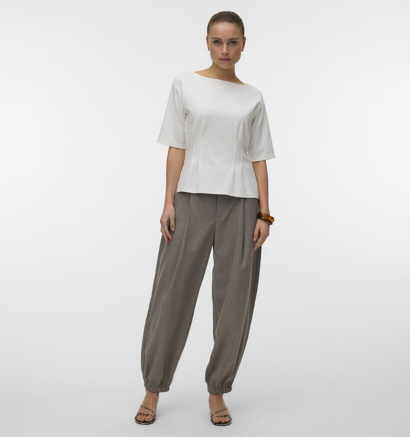 Vero Moda Bjork T-shirt en Blanc pour femmes (379692)