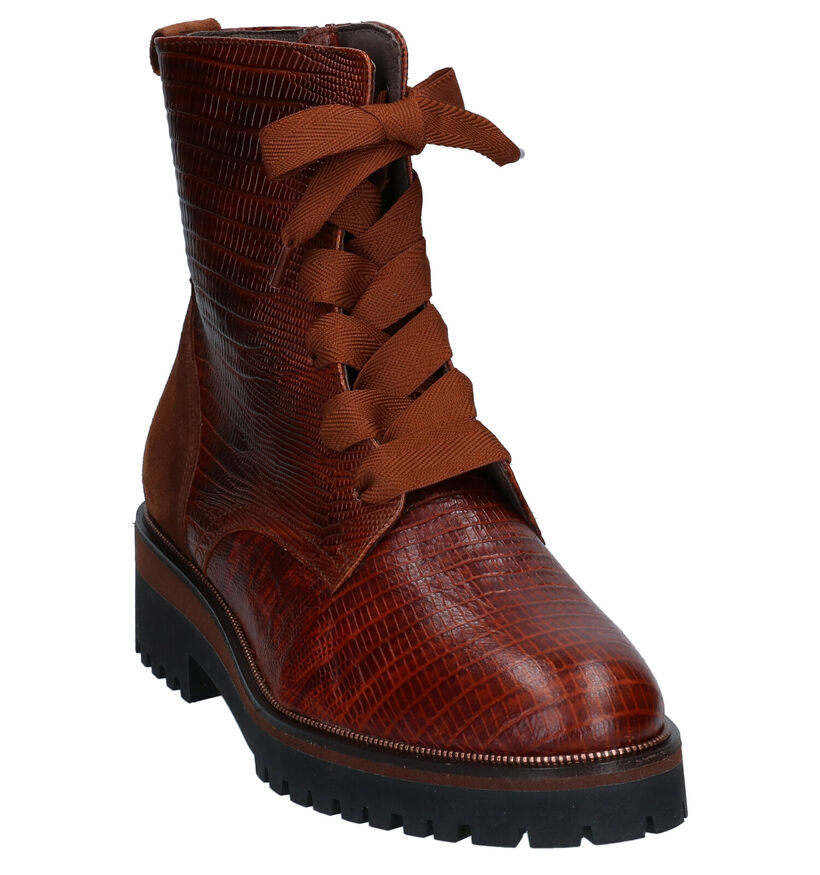 Softwaves Cognac Boots in leer (298170)