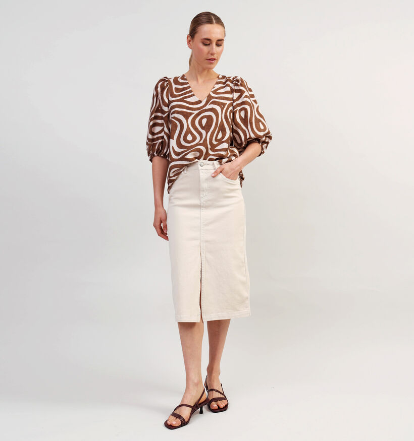 SISTERS POINT Ventia Blouses en Marron pour femmes (363316)