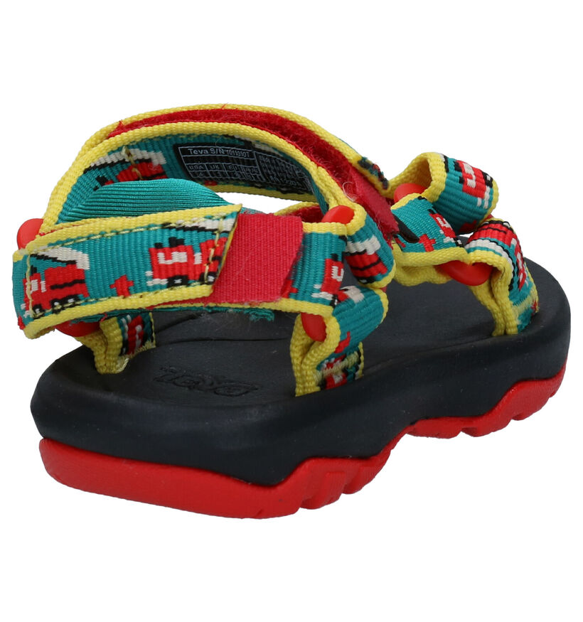 Teva Hurricane Sandales en Bleu en textile (286623)