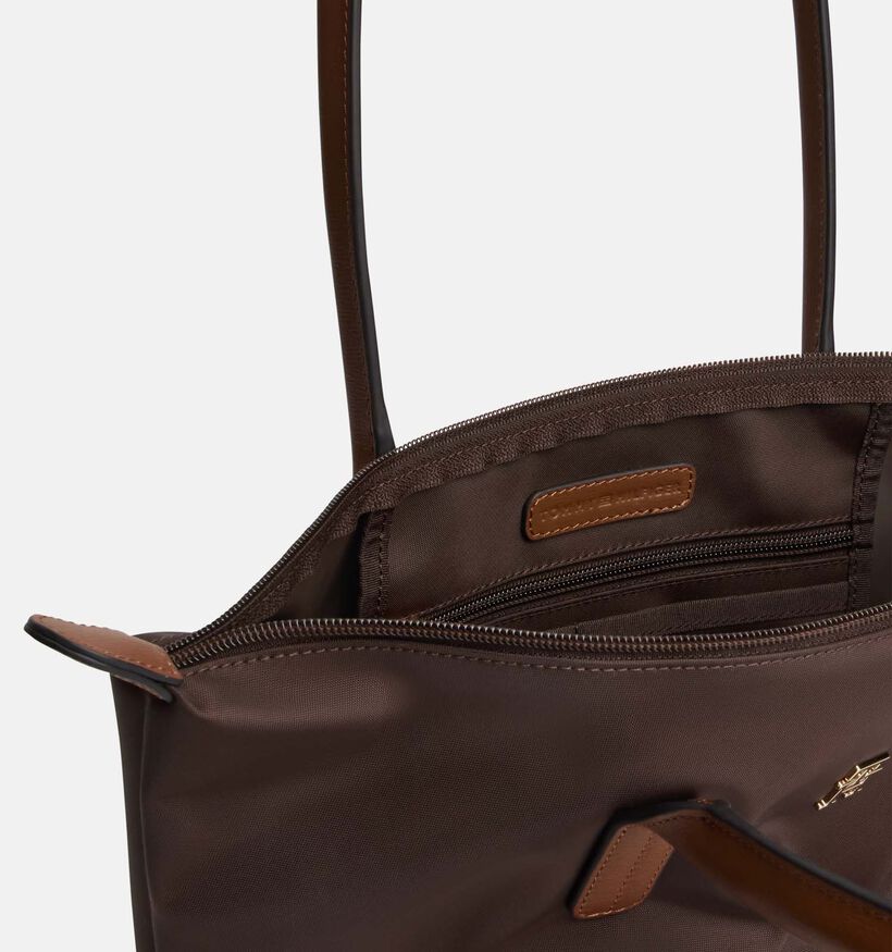Tommy Hilfiger Popette East West Donkerbruine Tote Handtas voor dames (379500)