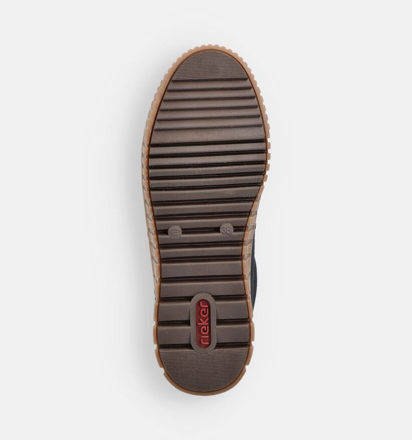 Rieker Baskets montantes en Bleu foncé pour femmes (363538) - pour semelles orthopédiques